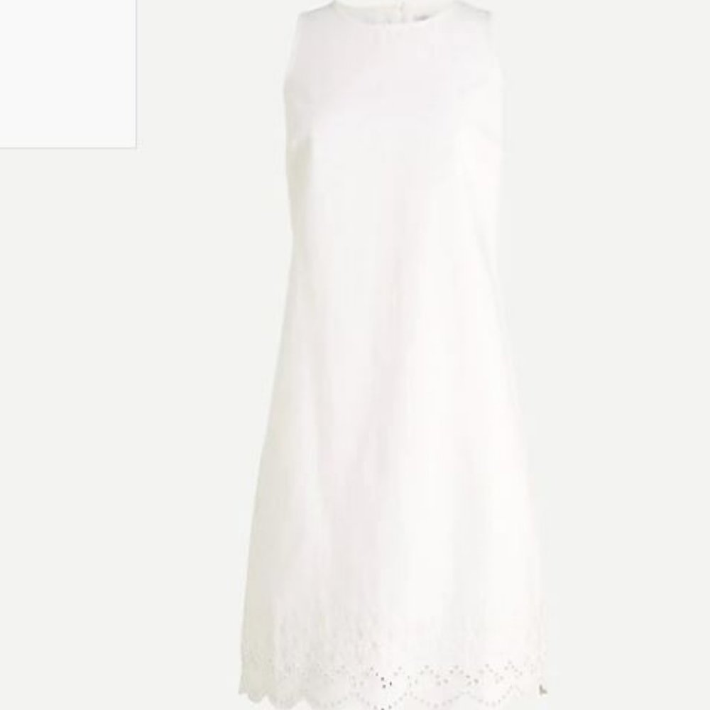 NWT J.Crew white denim shift dress - Picture 4 of 13